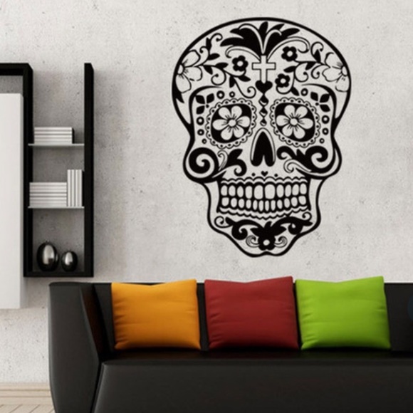 47 Other - Transparent Skull Wall Sticker